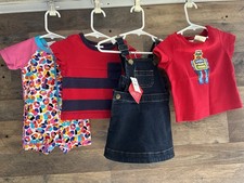 Hanna Anderson Girls Sz 60 3 - 6 Months Lot 4 Pieces NWT