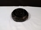 Fenton Black Glass Base for Ogee Box, Ginger Jars, Vases etc. INV5