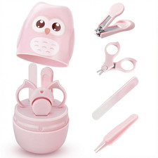 Baby Nail Kit, 4-in-1 Baby's Nail Care Set with Cute Case, Baby Nail Clippers, S