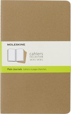 Moleskine Cahier Journal, Soft Cover, Large 5" x 8.25" Large, Kraft Brown
