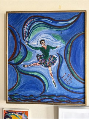 Kyra Nijinsky Painting Of Rudolf Nureyev, 1973 San Francisco