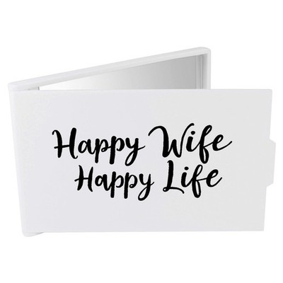 Kompakt-/Reise-/Taschenschminkspiegel ''Happy Wife Happy Life'' (CM00046354)