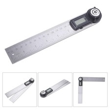 7" Electronic Protractor Digital Goniometer Angle Finder Miter Gauge Ruler