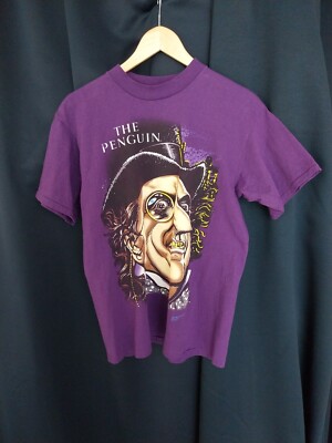 Vintage Batman Returns Shirt Large Gr.L The Penguin T-Shirt DC Comics 1993 USA