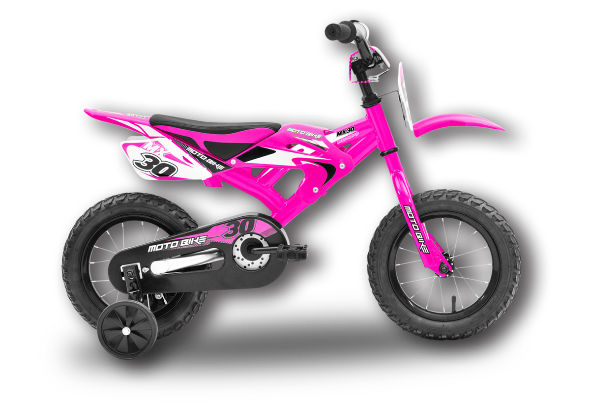 30cm Hyper MX30 Moto Bike Training Wheels Motocross Bicycle Kids