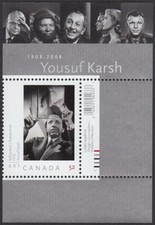 YOUSUF KARSH = SELF-PORTRAIT = YURI GAGARIN stamp from SS Canada 2008 #2270 MNH
