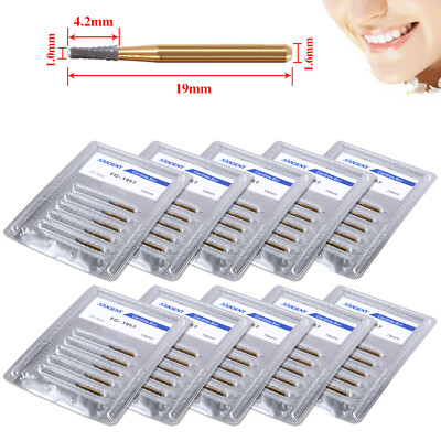 Dental Tungsten Steel Carbide Crown Metal Cutting Burs For High Speed FG-1957