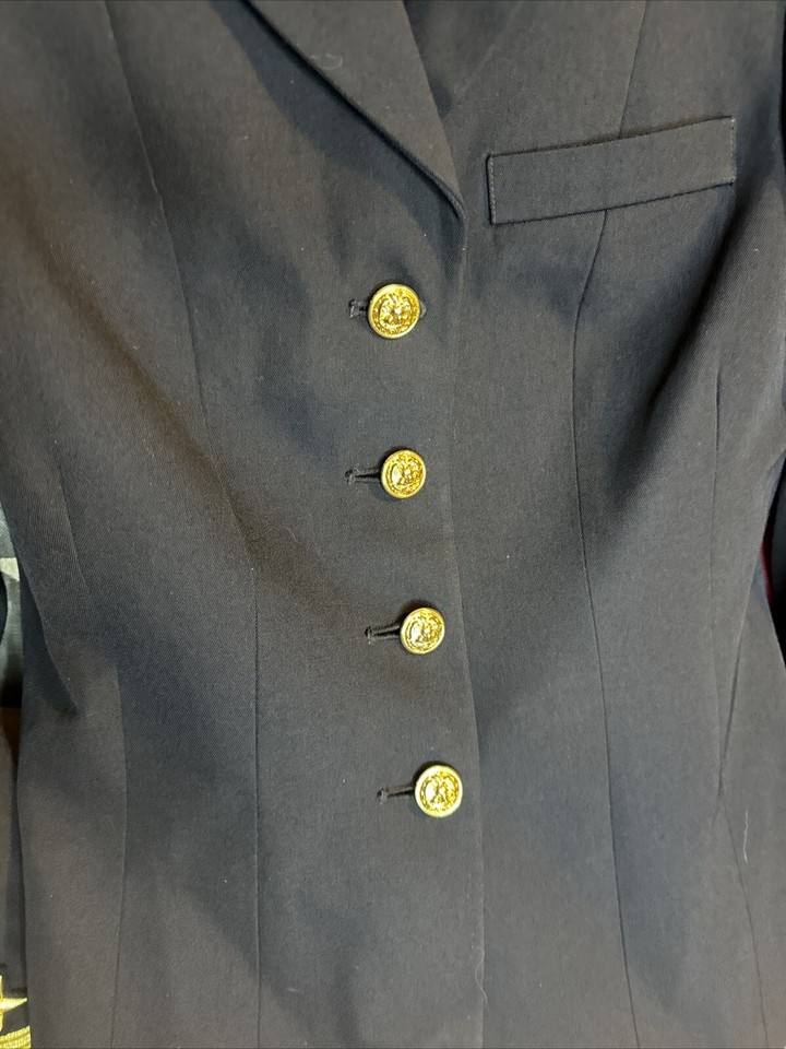 USN US Navy Female Officer Service Dress Blue Uniform Coat Jacket Women