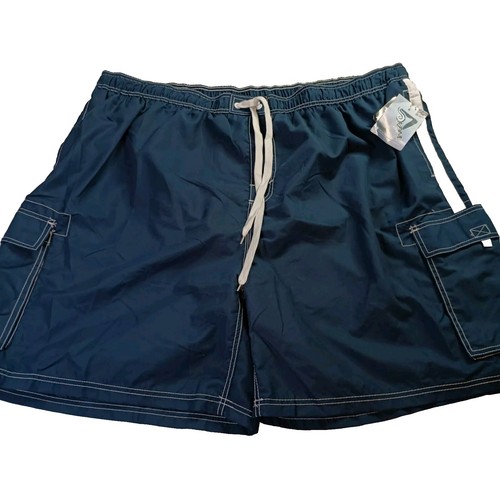 Kanu Surf Board Shorts Men's 5XL Blue Cargo Sun Protection Quick Dry Lightweight