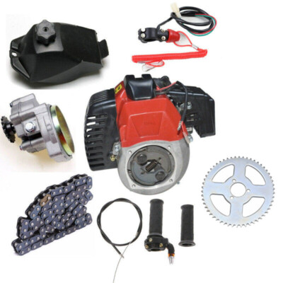 Performance 49cc 50cc 2 Stroke Engine Motor Kit Pull Start Pocket Bike Scooter