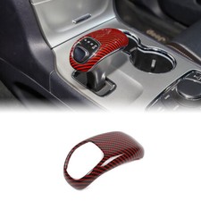 Gear Shift Knob Cover Sticker Grip Cap Trim For 2012-2014 Chrysler 300c Red