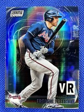 2021 #VR-1 Freddie Freeman Topps Stadium Club Chrome Baseball Virtual Reality