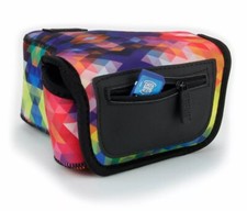 DSLR Camera Protective Sleeve, Neoprene, Accessory Storage Geometric Pattern