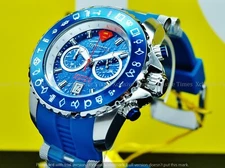 Invicta 50mm DC Comics LE KRYPTONIAN SUPERMAN FLUX METEORITE DIAL Strap SS Watch