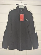 NWT Camel Crown XXXL Mens Black Jacket Zipper Long Sleeve