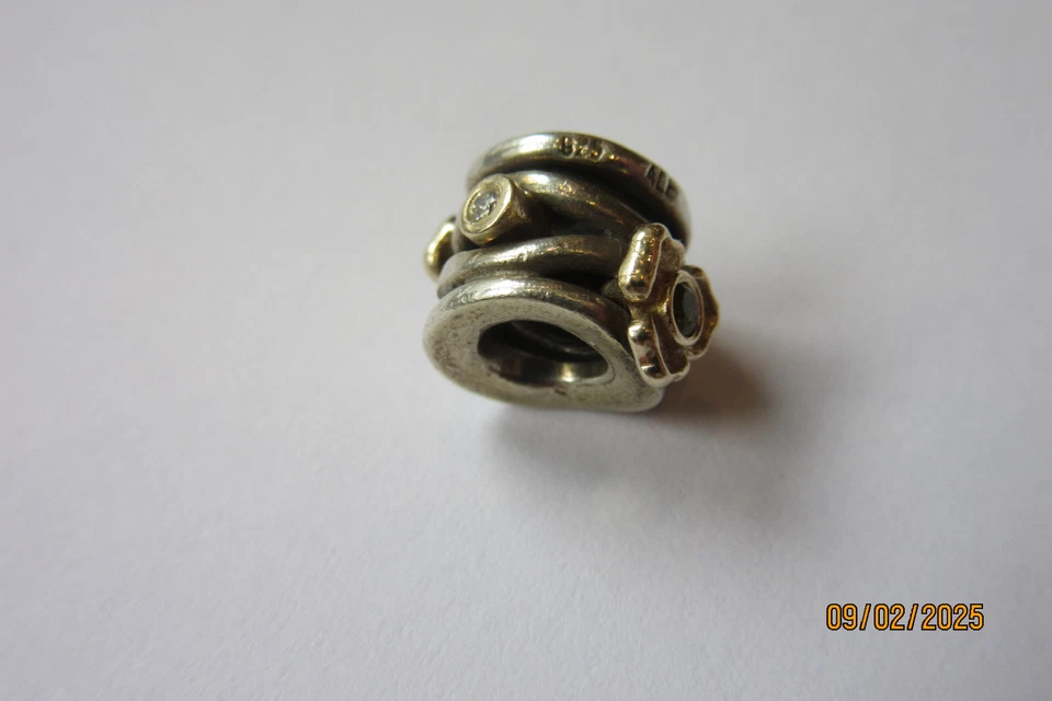 Original Pandora Charm Peridot Diamant, 14 K Gold & Sterling Silber 790318D - Bild 4 von 4