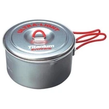 Evernew Titanium Ti UL Ultralight Pot 1300ml w/Lid & Insulated Handles