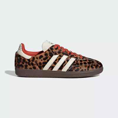 adidas Samba OG Preloved Red Leopard Print - JI2734 Women s Sneakers - 6W-8.5W