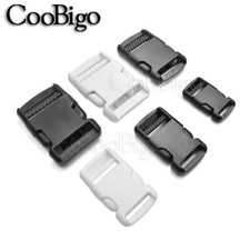 Plastic Black Side Release Buckles For Backpack Straps Webbing 3/4" 1-1/2" Parts