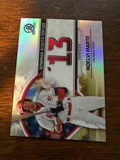 2023 Bowman Chrome Scouts Top 100 Refractor Noelvi Marte Cincinnati Reds #BTP-13