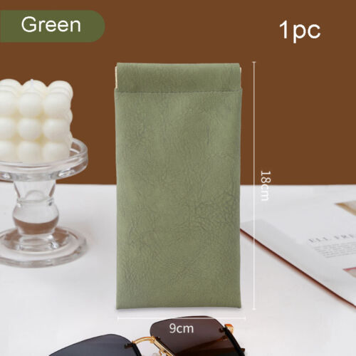 Magnetic Glasses Case With Spring Top - Soft Leather Case Pouch For Sunglasses - Picture 15 of 22