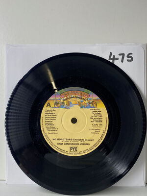 No More Tears /My Baby Understands Me -Donna Summer & Barbara Streisand 7  Vinyl