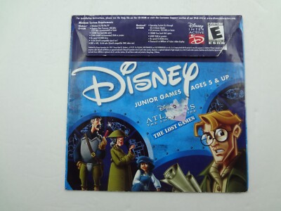 Disney Atlantis The Lost Empire The Lost Games CD-ROM | eBay