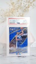 2019-20 Panini Select Joel Embiid SSP /25 Blue Disco Courtside Prizm PSA 10 Gem!