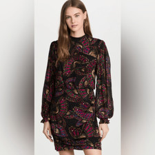 FARM Rio Butterfly Sky Mini Dress Medium