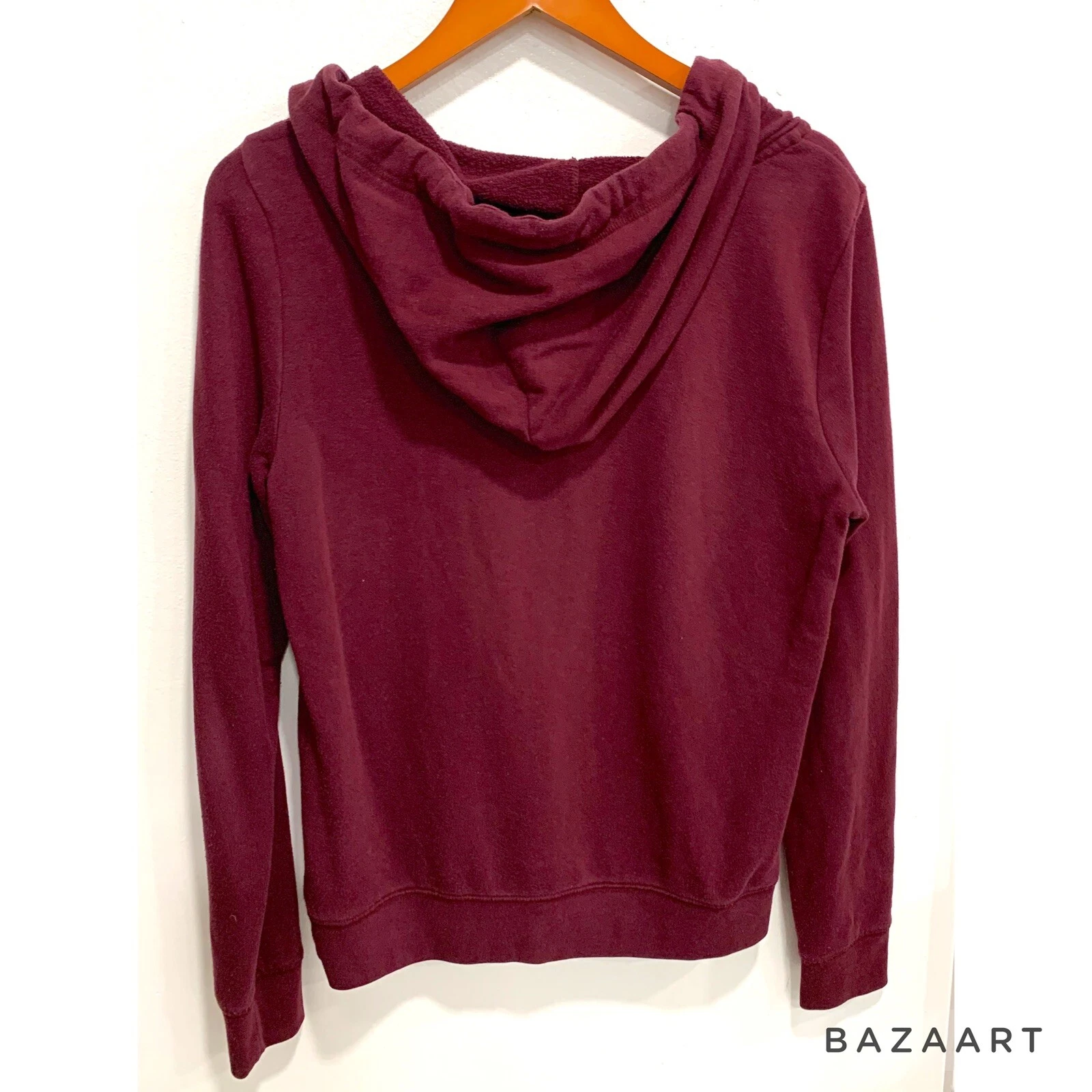 UNDERCOVER Felpa con cappuccio Victoria Secret ROSA donna 1 4 cerniera marrone borgogna taglia: M