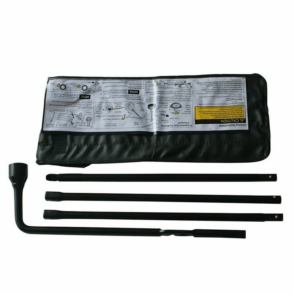 For 2000-2014 Chevy Silverado 1500 2500 3500 Spare Tire Tool Kit + Scissor Jack - Image 2 of 4