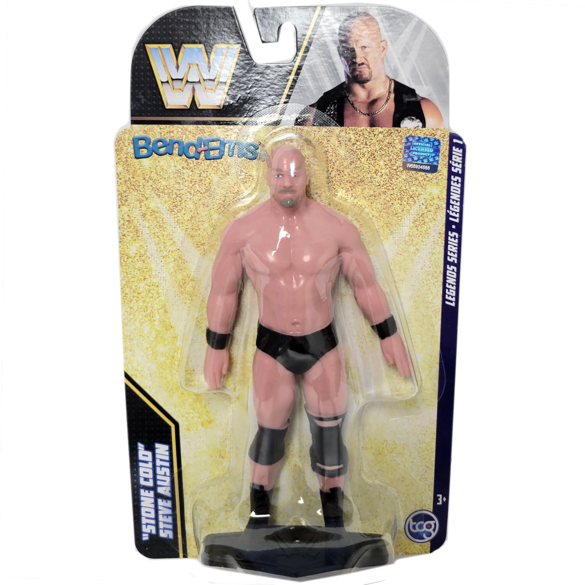 WWE - Legends STONE COLD Steve Austin Bend-Ems Bendy Figure | eBay