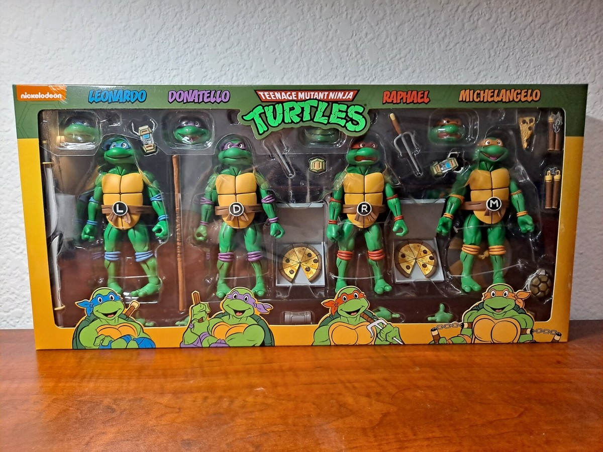 【新品】TMNT 4体セット フィギュア NECA ニンジャ・タートルズ 4 PCS NECA Teenage Mutant Ninja Turtles Color Headband Action