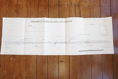 1967 Conninghton South Eastern Region Eisenbahn Gleiskarte Diagramm