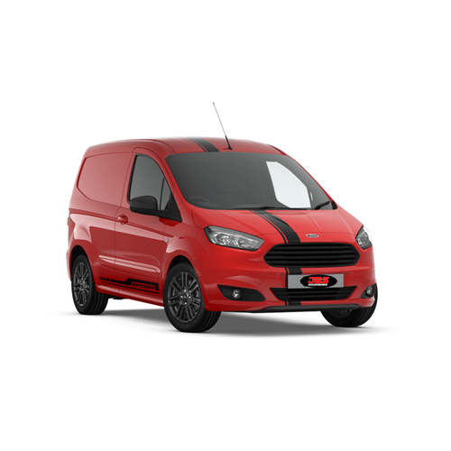 Ford Transit Courier Van Sport Front to Back & Side Stripes Vinyl Decals 01 - Picture 1 of 1