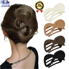 4Pcs Flat Hair Clips Matte Alligator Large Hair Claw Clips Thick Thin Hair Stron