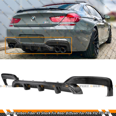 Carbon Fiber Rear Bumper Diffuser For 12-18 BMW F06 F12 F13 M6