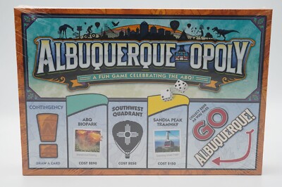 Albuquerque-Opoly Board Game Celebrating Albuquerque NM By Late For The Sky
