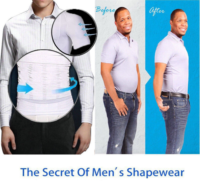 men's girdle compression shirt