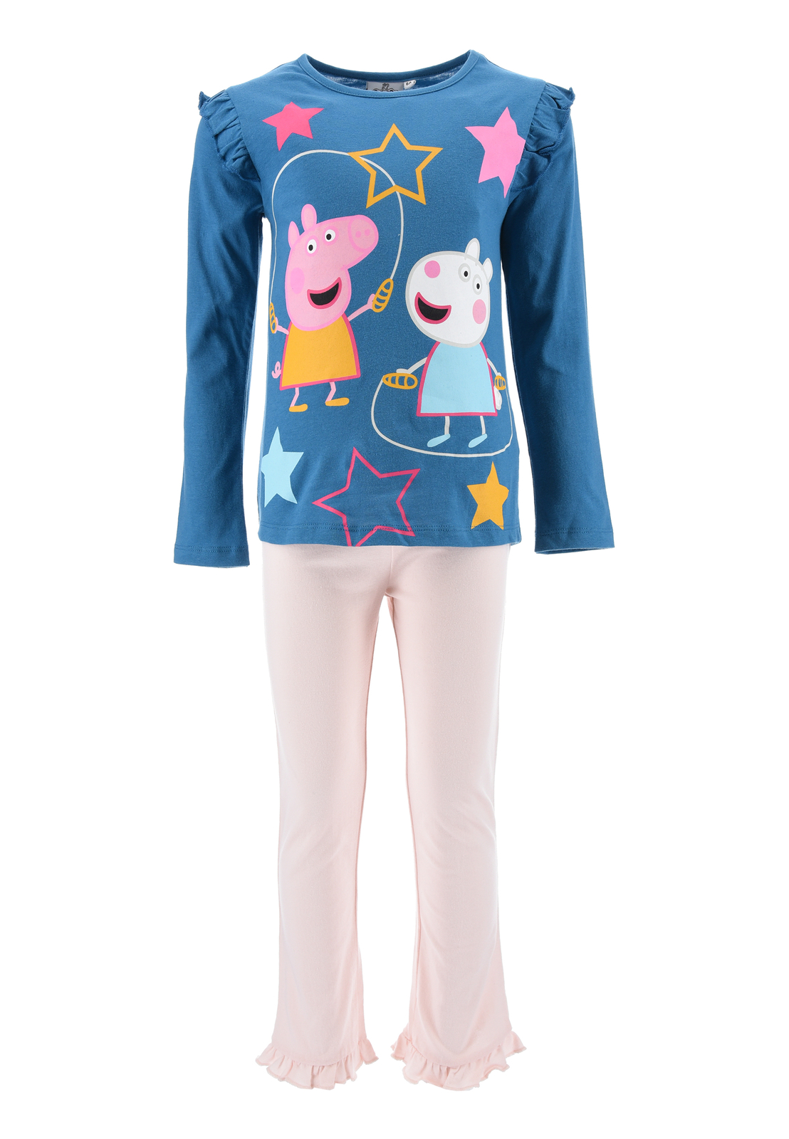 Peppa Pig Schlafanzug Für Mädchen 3-8 Jahre - Langarm Baumwolle Pyjama Mit Süßen Motiven