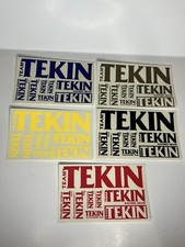 Vintage Tekin Decal Sticker Sheets Lot Of 5