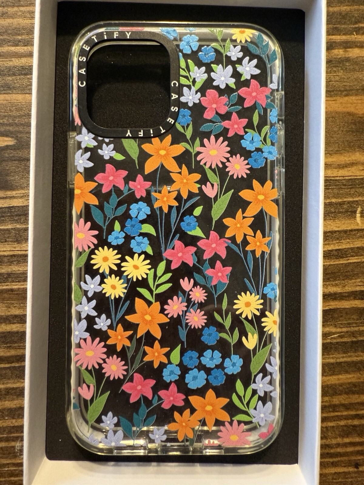 Casetify iPhone 12/12 Pro Clear Case with Bright Spring Flowers Design by Marta Olga Klara-image