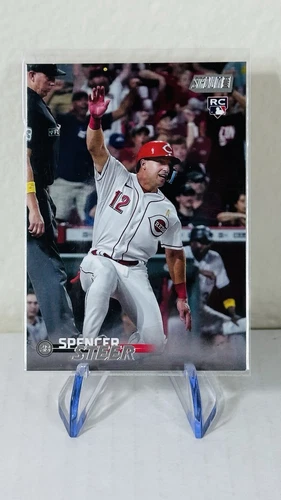 Spencer Steer Rookie RC 2023 Topps Stadium Club #213 Cincinnati Reds