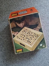 Vtg. Brio of Sweden Wooden Labrynth Game, #31804, Open Box