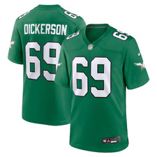 Men's #69 Landon Dickerson Kelly Green Alternate Game Jersey Limited Stitched