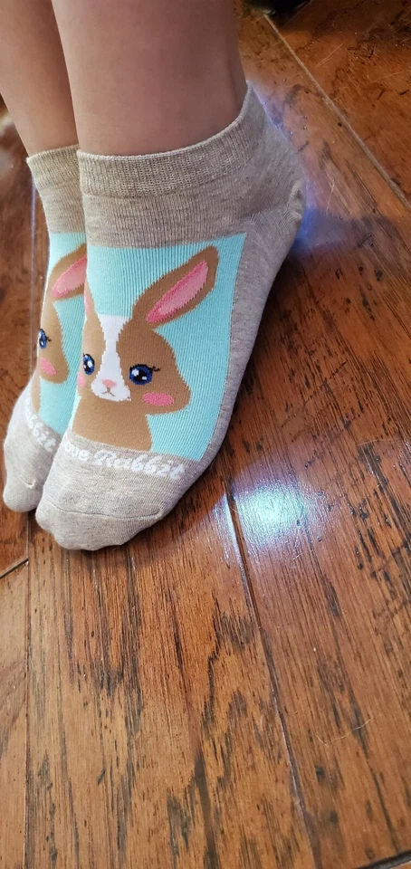 Kawaii Cute Cat Kitty Rabbit Bunny  Socks 5 in 1set - Image 4 of 4