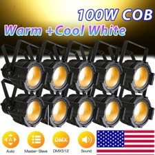 100W COB LED Stage Par Can Light DMX DJ Audience Blinder Disco Party Beam Lights