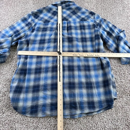 Alpine Design Shirt Mens 2XL XXL Blue Long Sleeve Button Up Outdoors Cotton - Picture 7 of 8