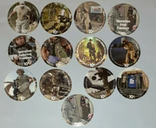 10th Print 10 Cents Set of AAFES  Pogs  in  A.U.  condtion 