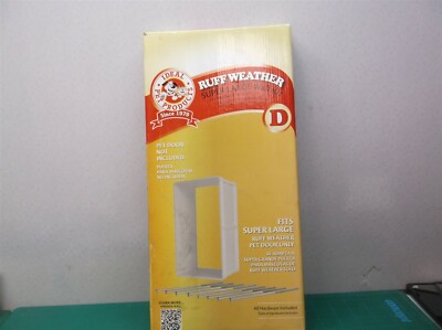 IDEAL PET PRODUCTS RUFF-WEATHER PET DOOR WALL KIT, SUPER LARGE